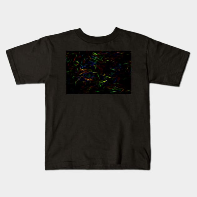 Colourful Random abstract background pattern Kids T-Shirt by Russell102